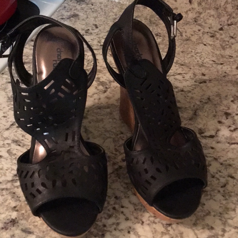 Stylish wedge heels